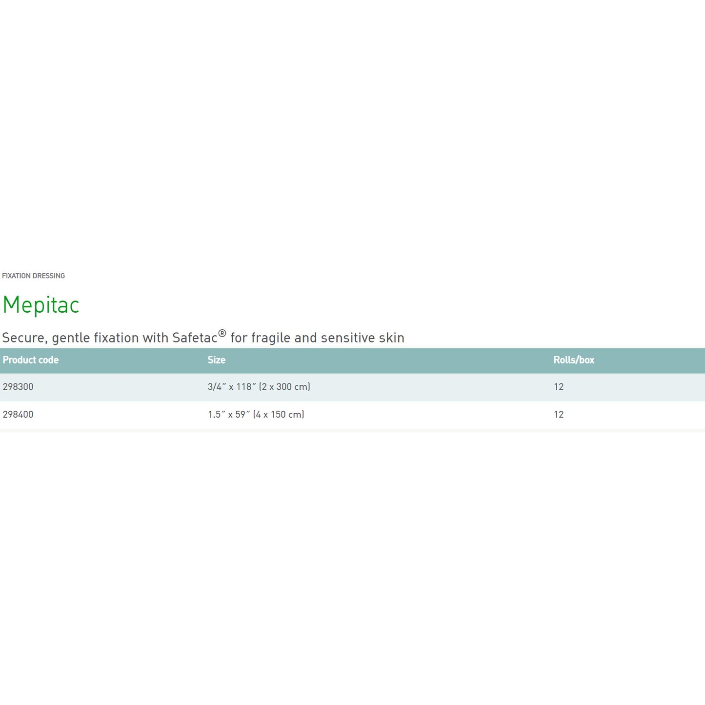 Mepitac® Silicone Medical Tape, 1-1/2 x 59 Inch, Tan