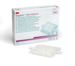 3M™ Tegaderm™ High Performance Adhesive w/o Border Foam Dressing, 14.3 x 14.3 cm