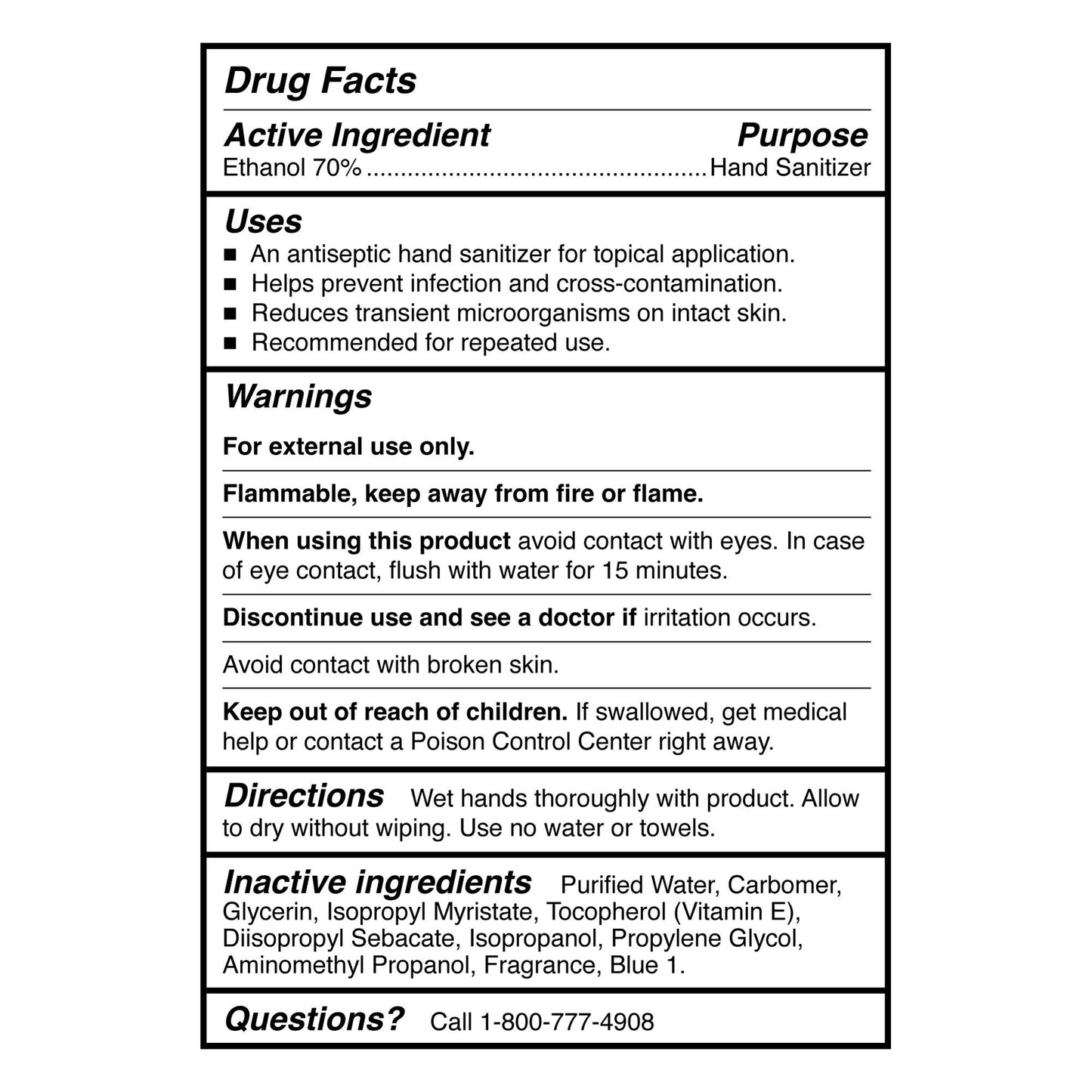 McKesson Premium Hand Sanitizer, 70% Alcohol Gel, 8 oz Bottle, Summer Rain Scent