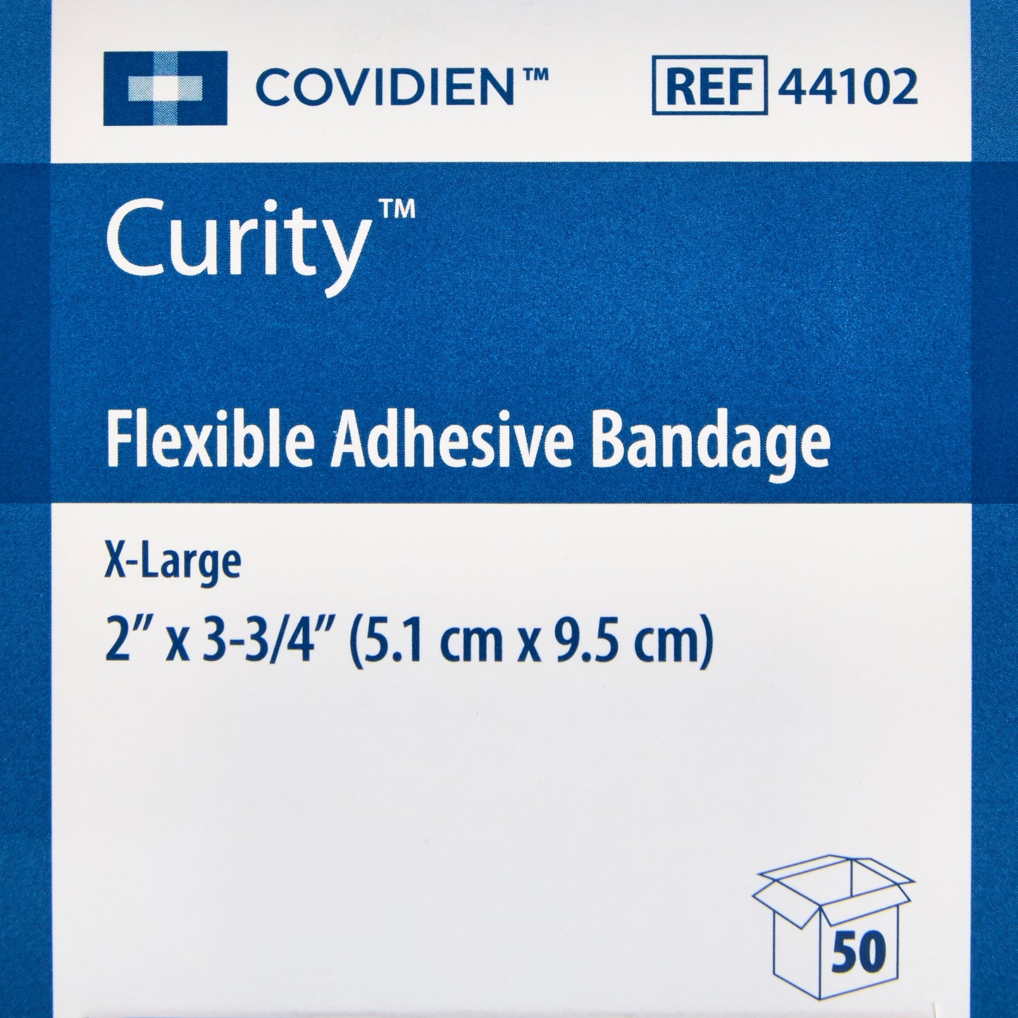 Curity™ Tan Adhesive Strip, 2 x 3-1/4 Inch