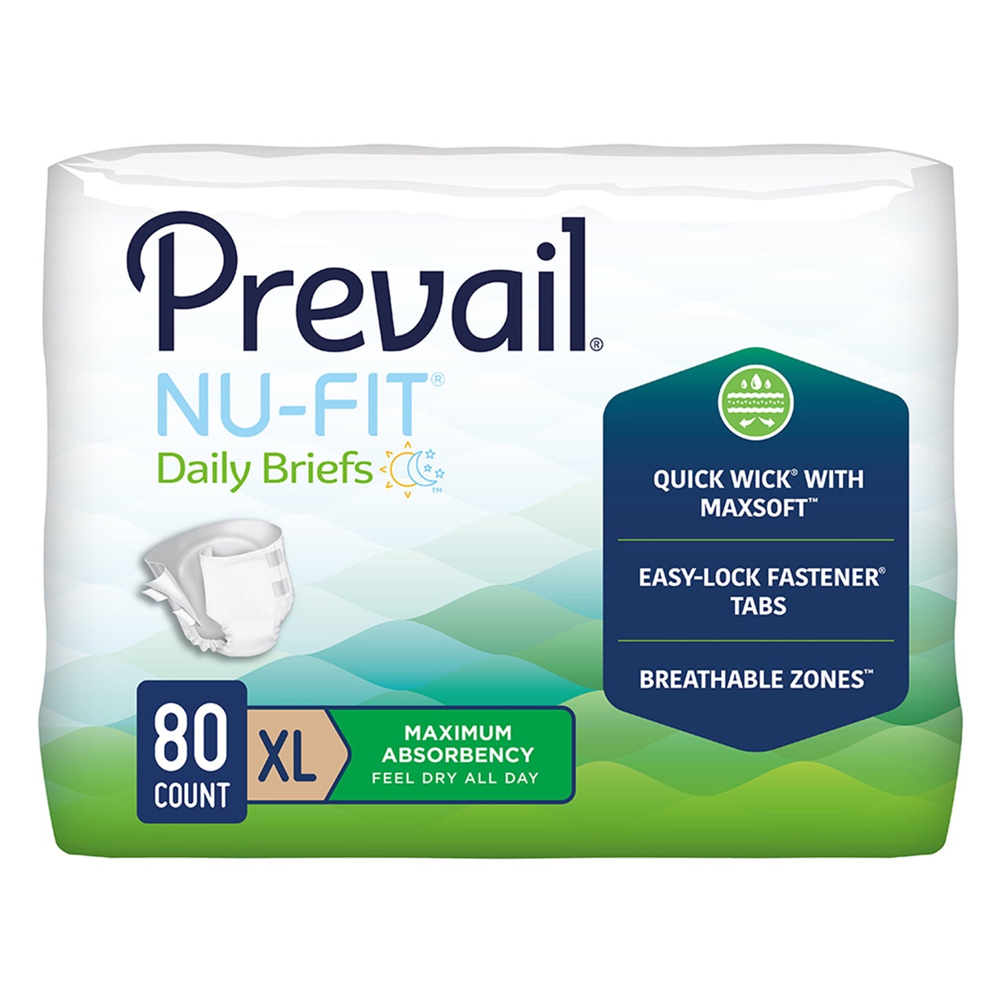 PREVAIL NUFIT MAX ABSRBADLT XLG (20/BG 4BG/CS)
