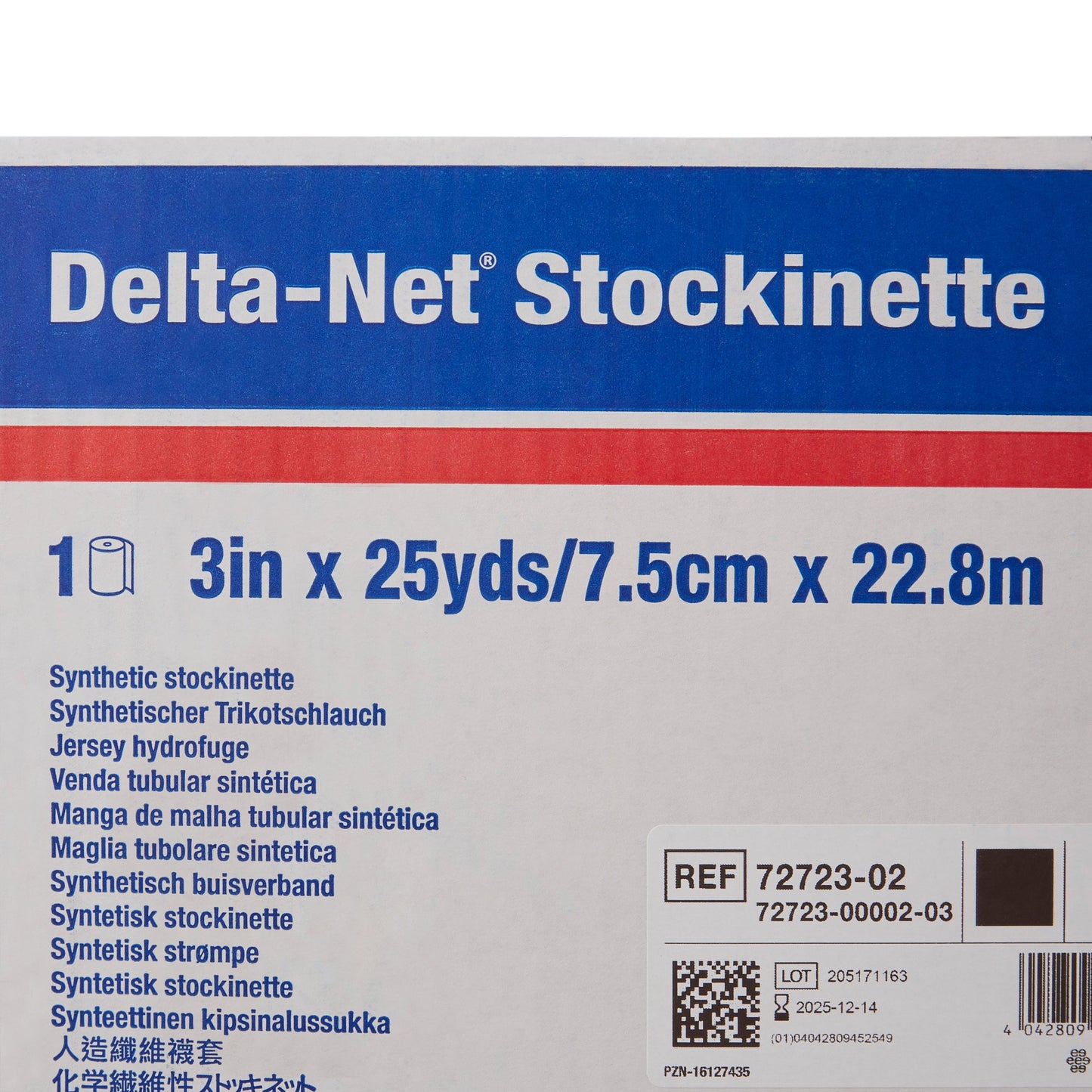 Delta-Net® Black Synthetic Compression Stockinette, 3 Inch x 25 Yard