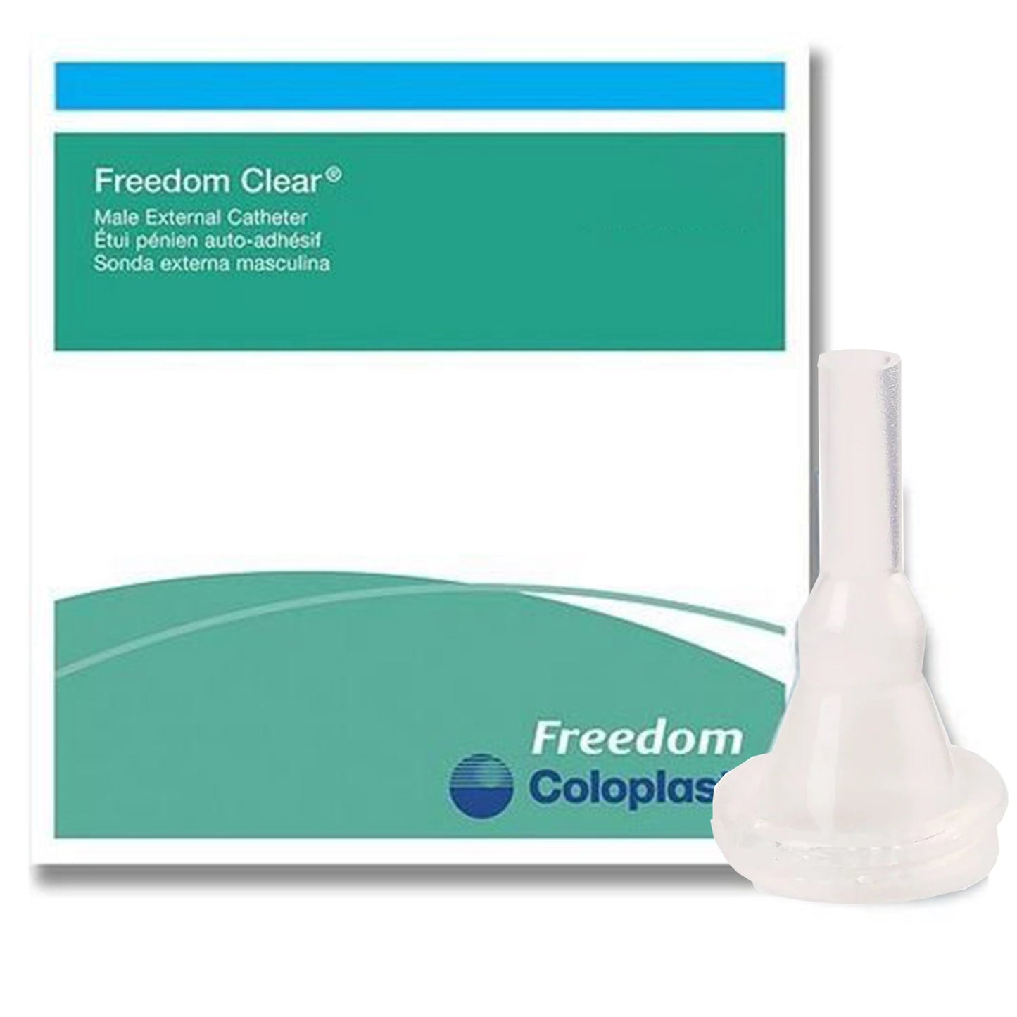 Freedom® Clear Male External Catheter, Intermediate Size, 23mm, Standard Length