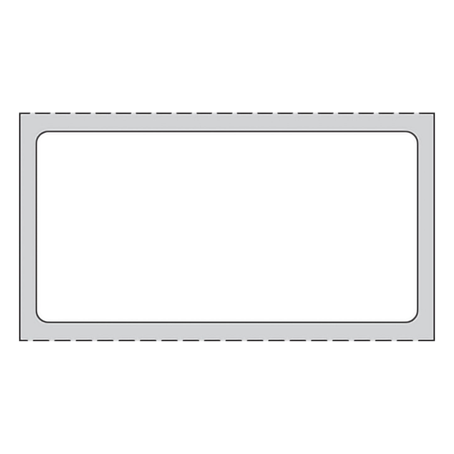 PDC® White Blank Thermal Label, 1 x 2 Inch
