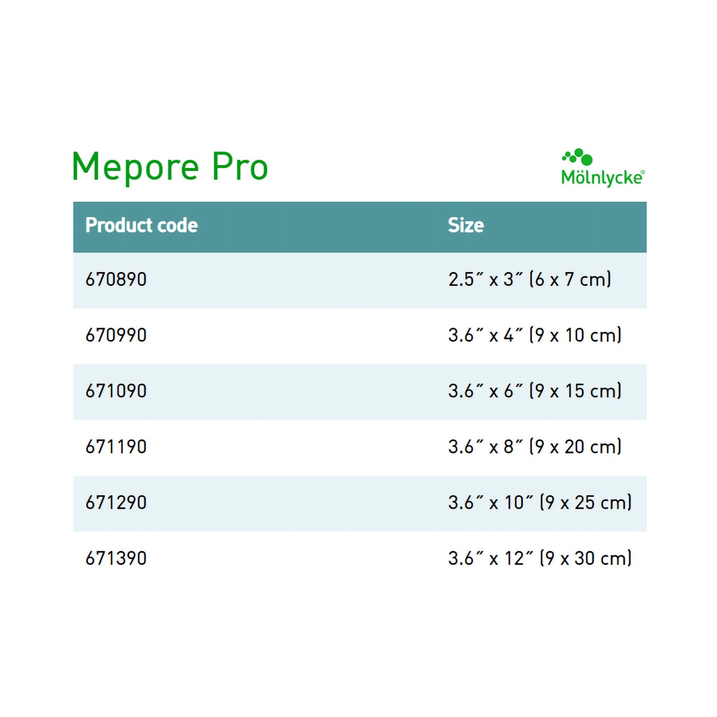 Mepore® Pro White Adhesive Dressing, 3-2/3 x 12 Inch