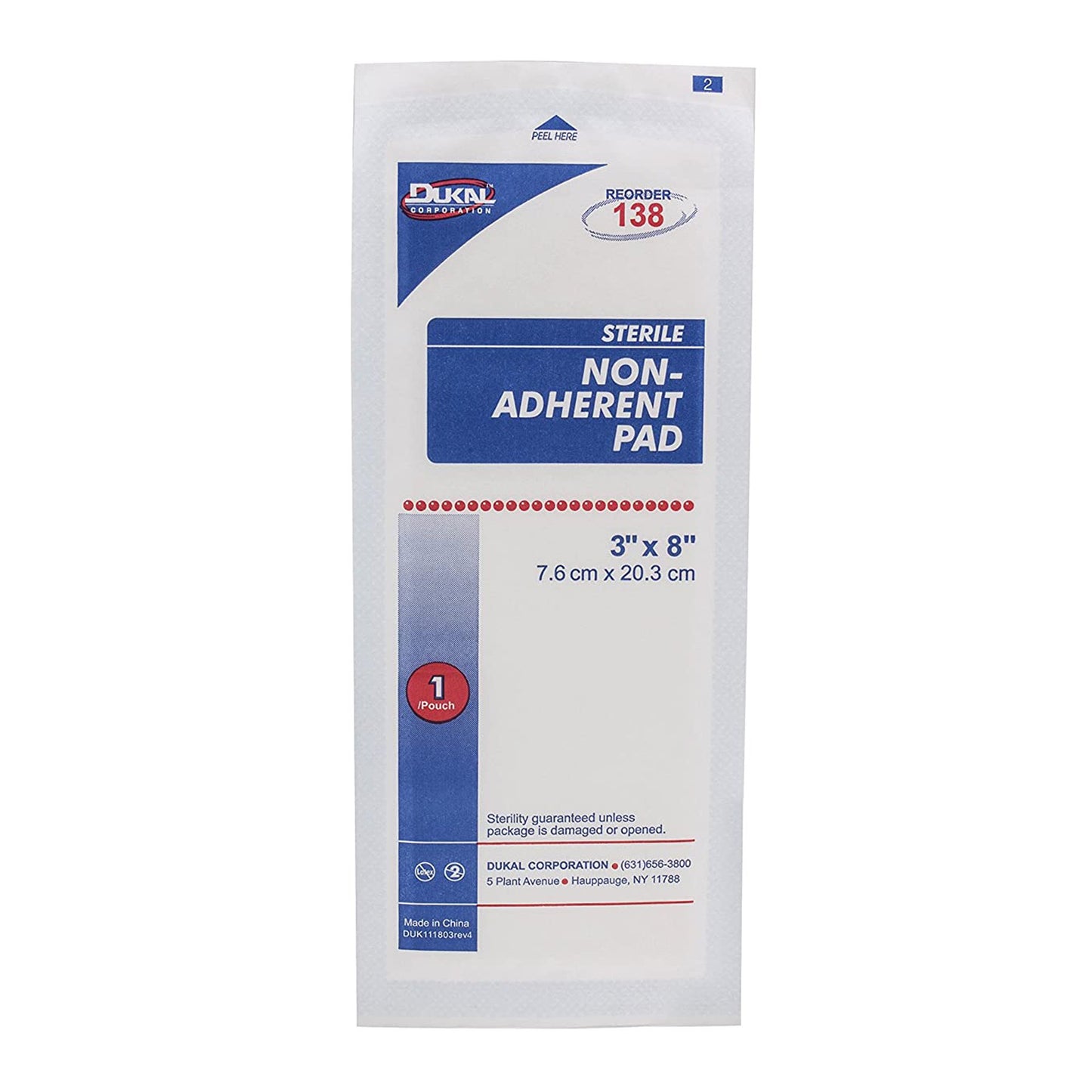 Dukal™ Nonadherent Dressing, 3 x 8 inch