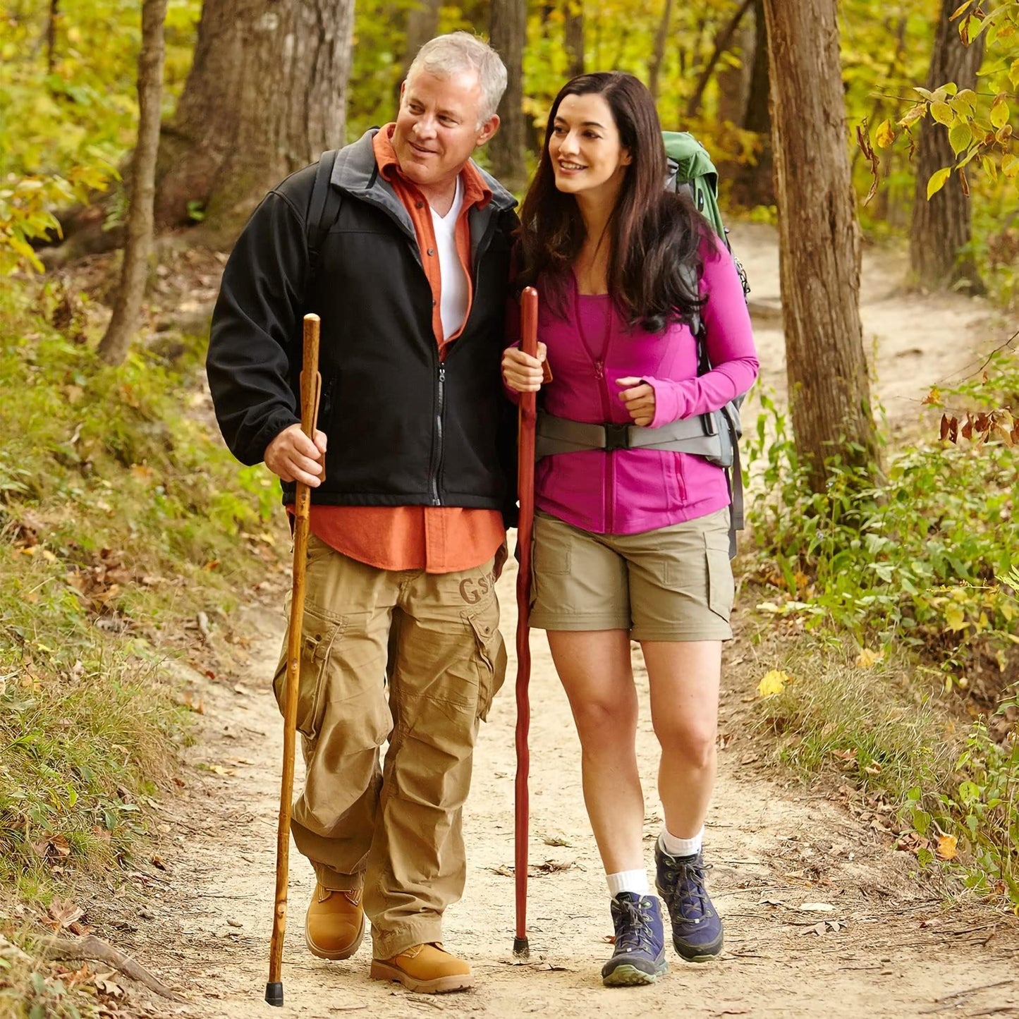 Brazos™ Hickory Rustic Walking Stick, 58-Inch Height