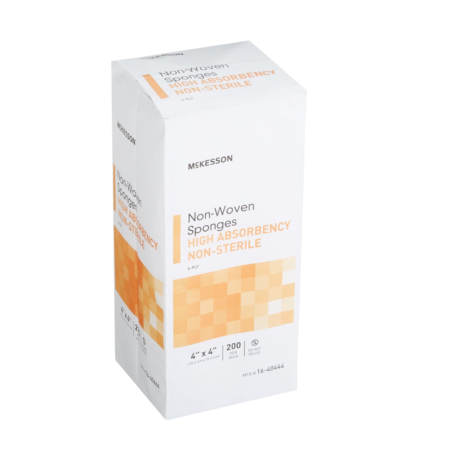 McKesson Nonwoven Sponge, 4 x 4 Inch, 4-Ply