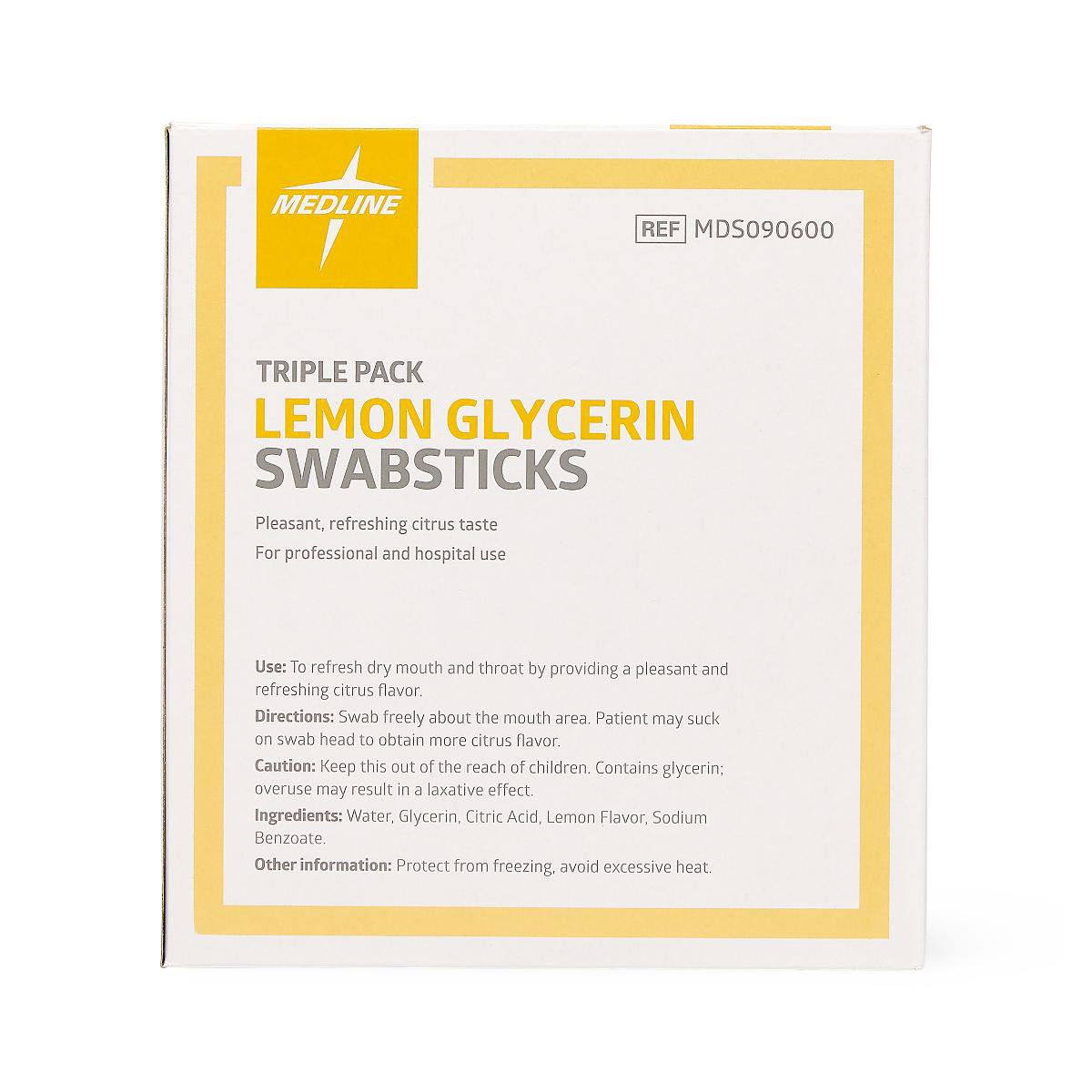 LEMON GLYCERINE (25PK/BX) MEDLNE