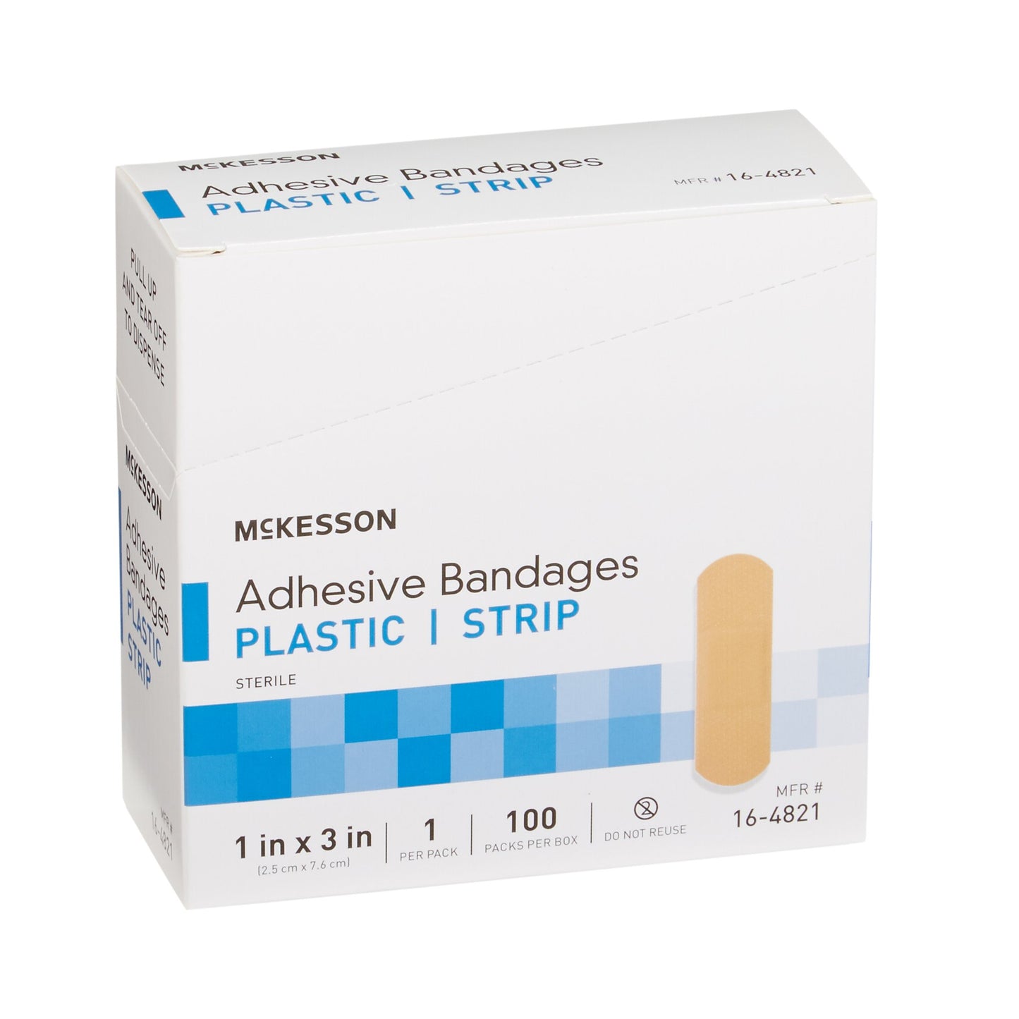 McKesson Tan Adhesive Strip, 1 x 3 Inch