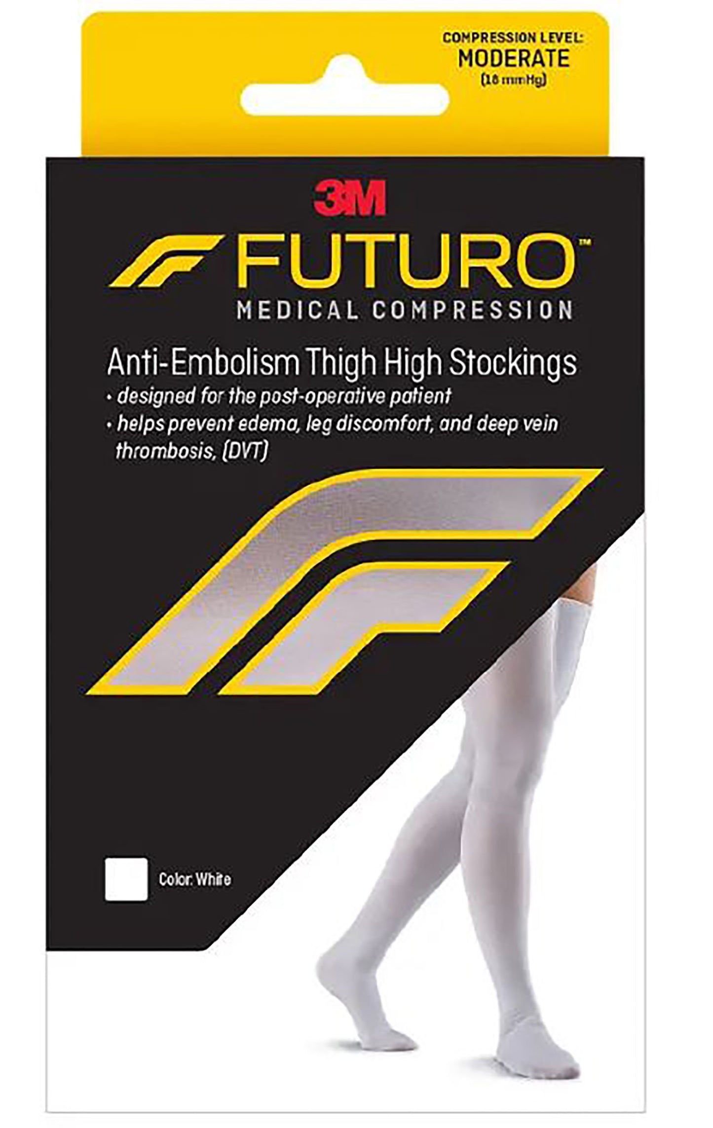 3M Futuro™ Anti-Embolism Moderate Compression Thigh-High Stockings, Medium/Short