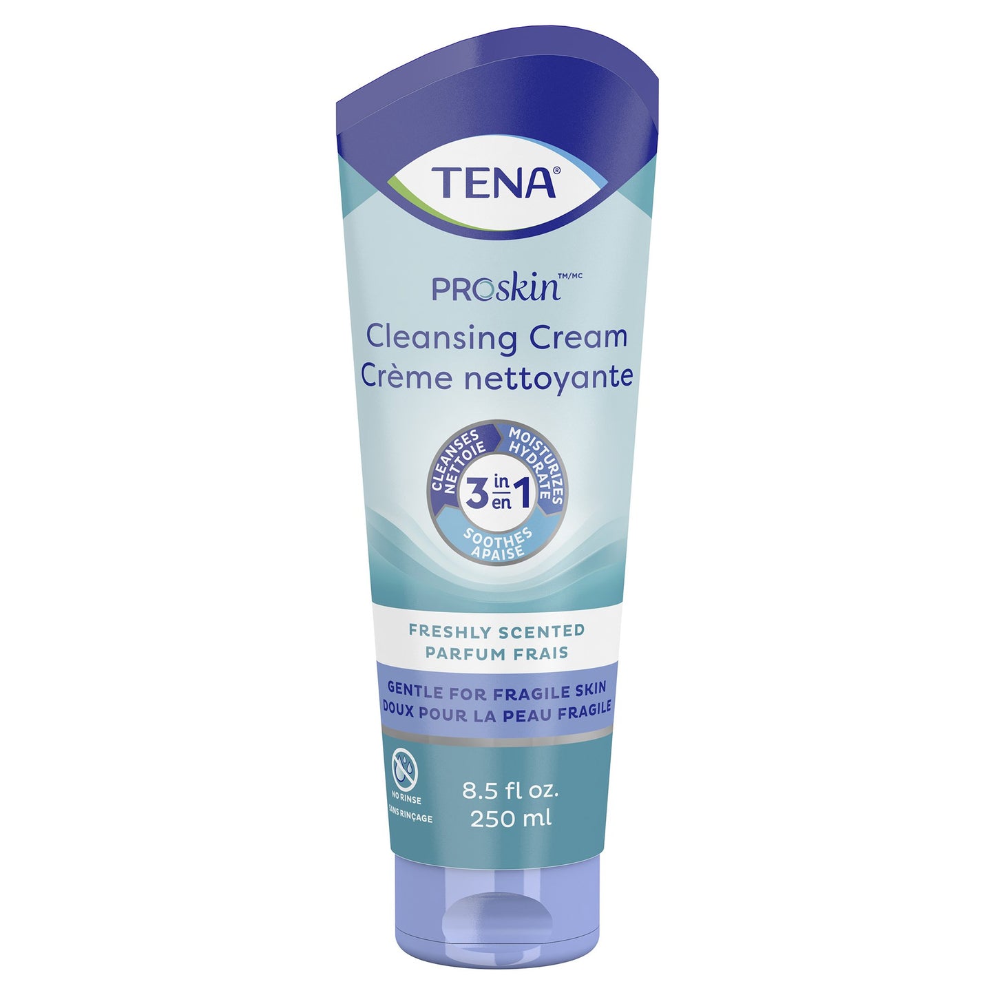 Tena® Body Wash Cleansing Cream, Alcohol-Free 3-in-1 Formula, Unscented, 8.5 oz.