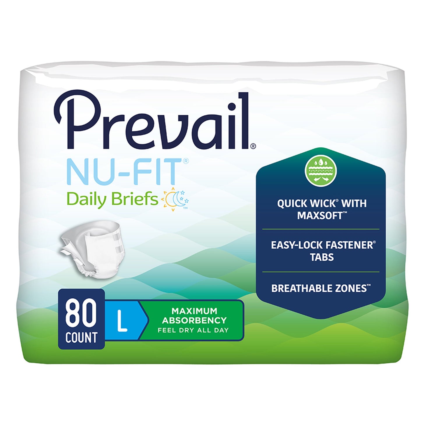 PREVAIL NUFIT MAX ABSRBADLT LG (20/BG 4BG/CS)
