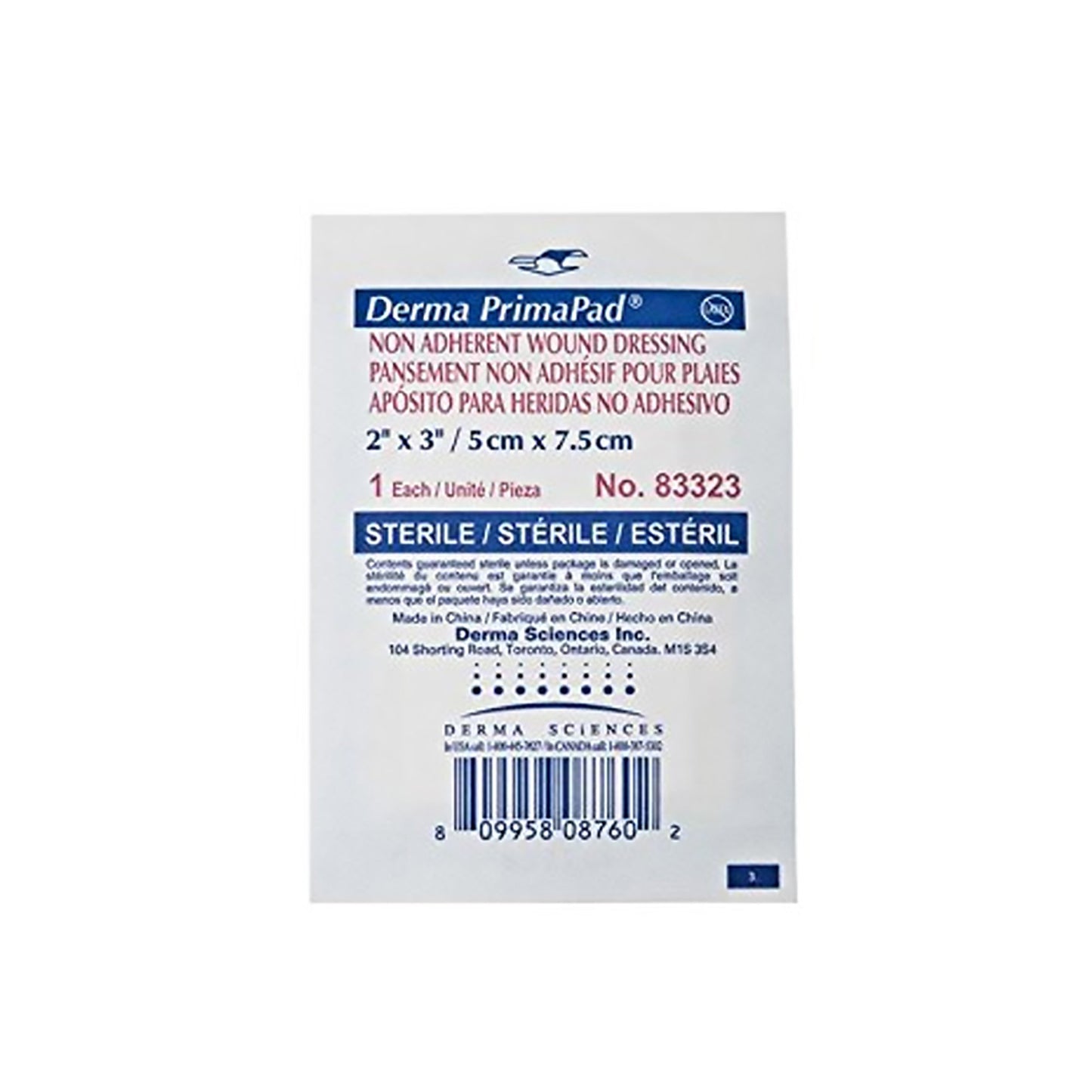 Primapad® Non-Adherent Dressing, 2 x 3 Inch, 1-Ply
