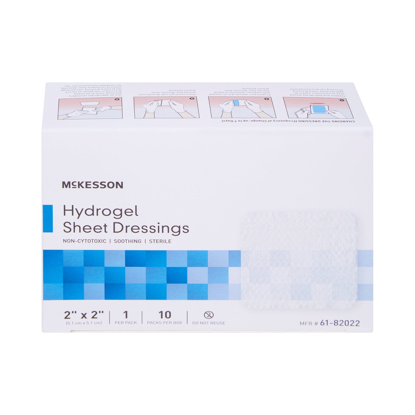 McKesson Hydrogel Dressing, 2 x 2 Inch