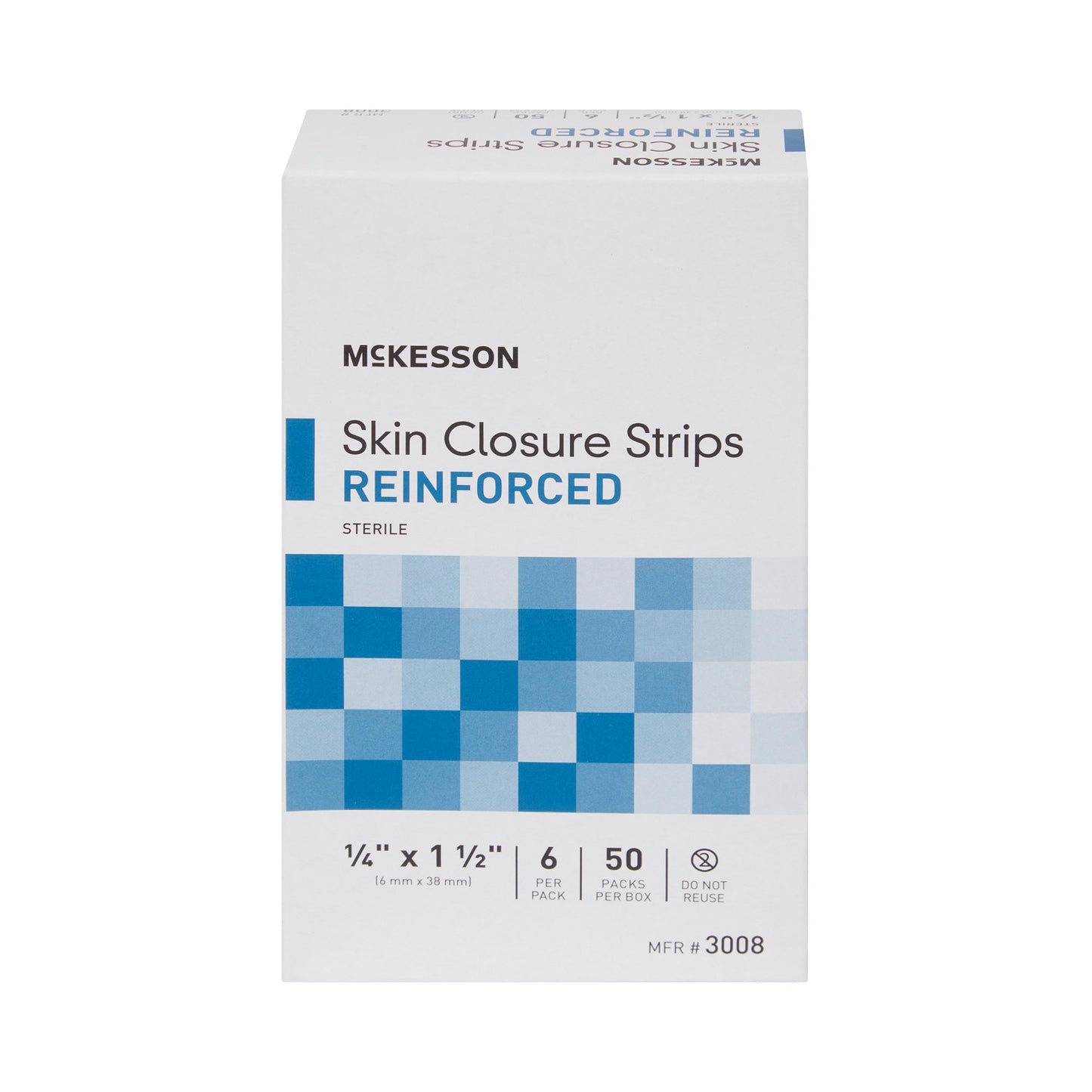 McKesson Skin Closure Reinforced Strip, ¼ X 1½ Inch