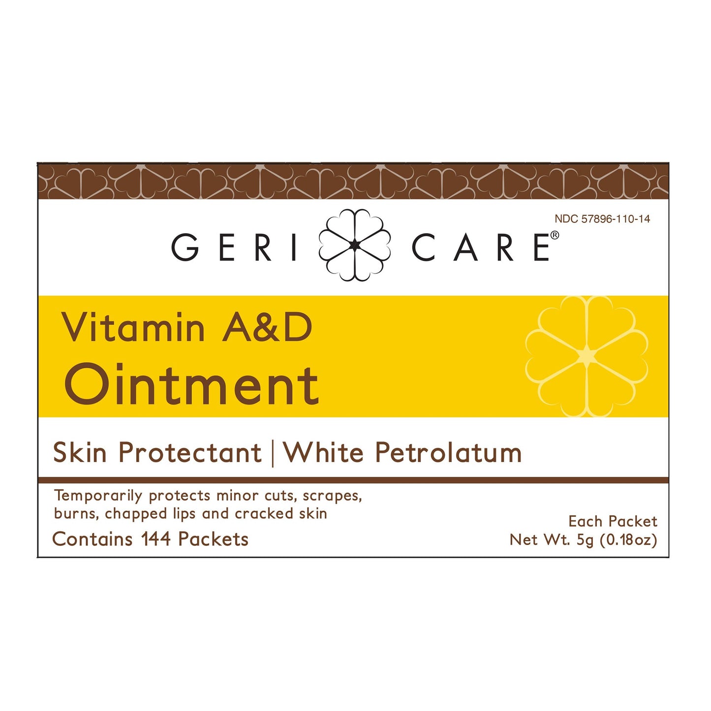 Geri-Care® Vitamin A & D Ointment Skin Protectant with Petrolatum, 5-gram Packet