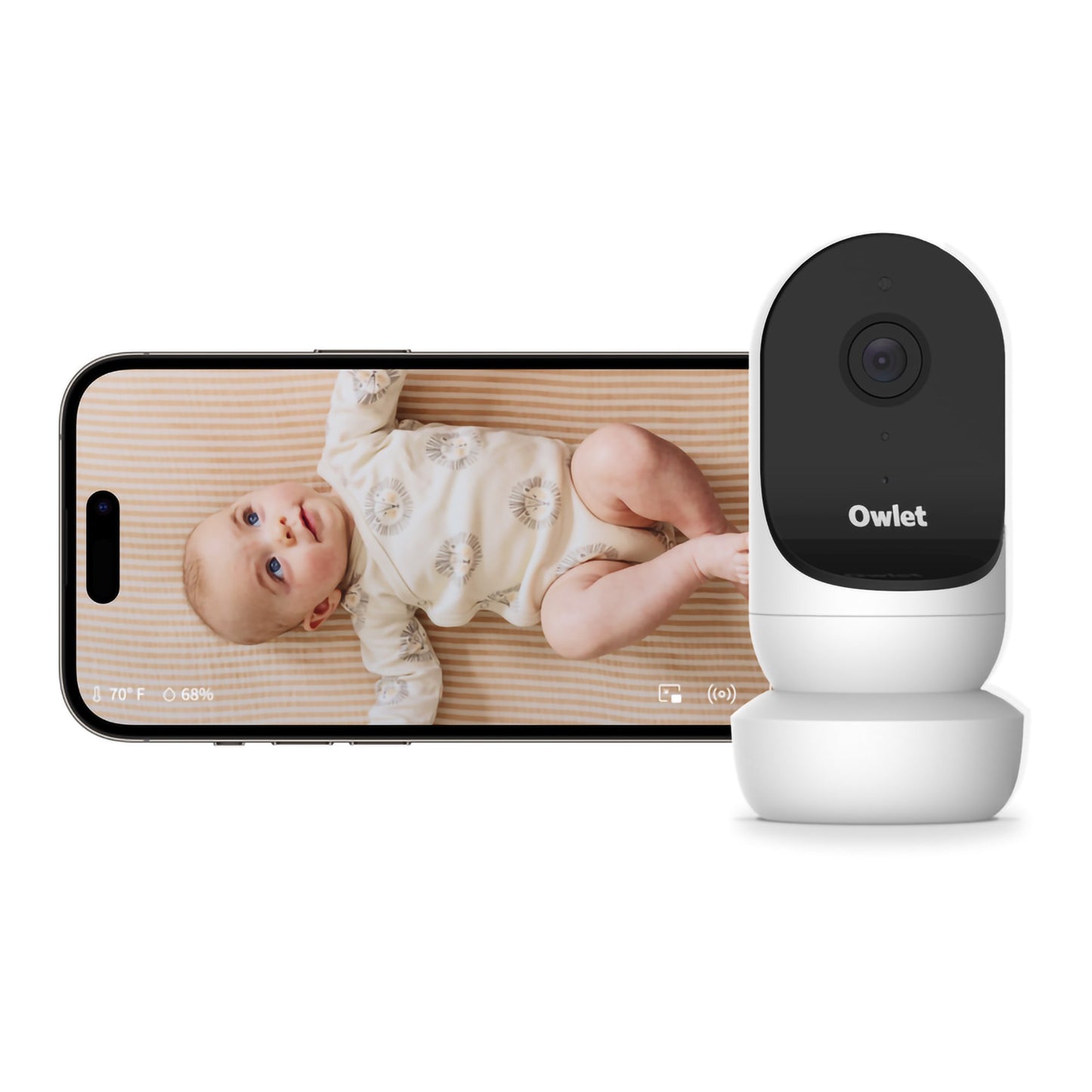 BABY CAM2 SMART HD VIDEO CAM WIFI 2-WAY TALK WHT