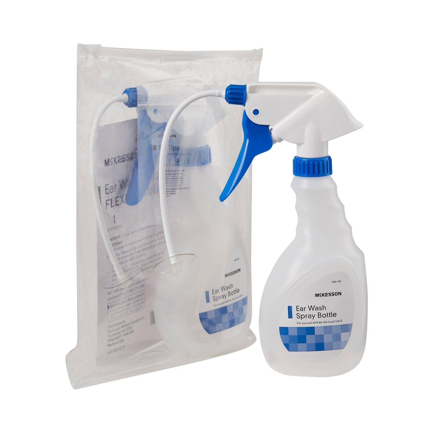 McKesson Ear Wash System with Flexible Tubes and Three Tips