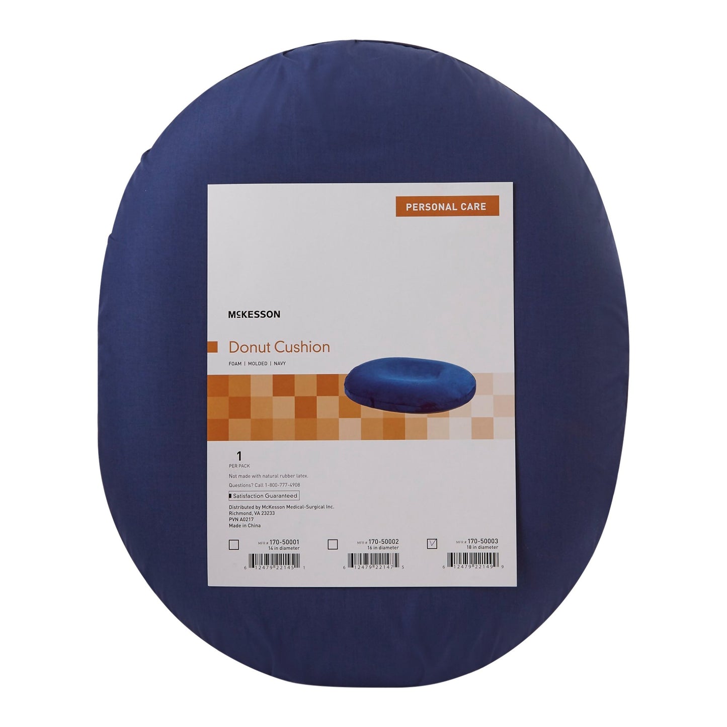 McKesson Donut Cushion, 18 Inch, Blue