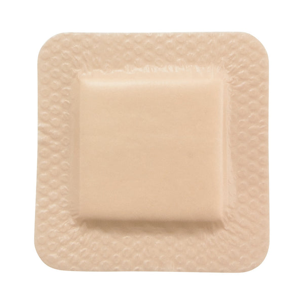 McKesson Lite Hydrocellular Foam Dressings w/ Border & Silicone Adhesive, 4 x 4"
