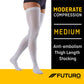 3M Futuro™ Anti-Embolism Moderate Compression Thigh-Hi Stockings Medium/Regular