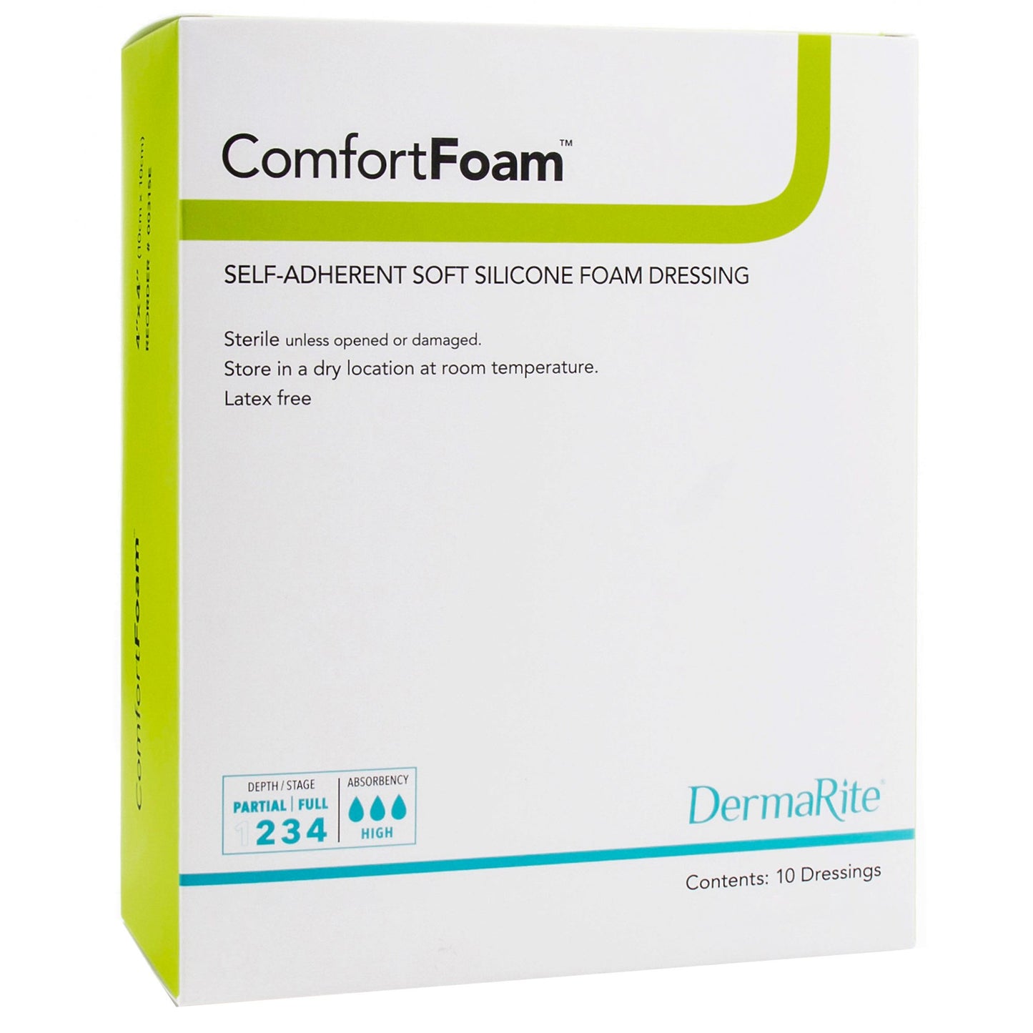 ComfortFoam™ Silicone Adhesive without Border Silicone Foam Dressing, 3 x 3 Inch