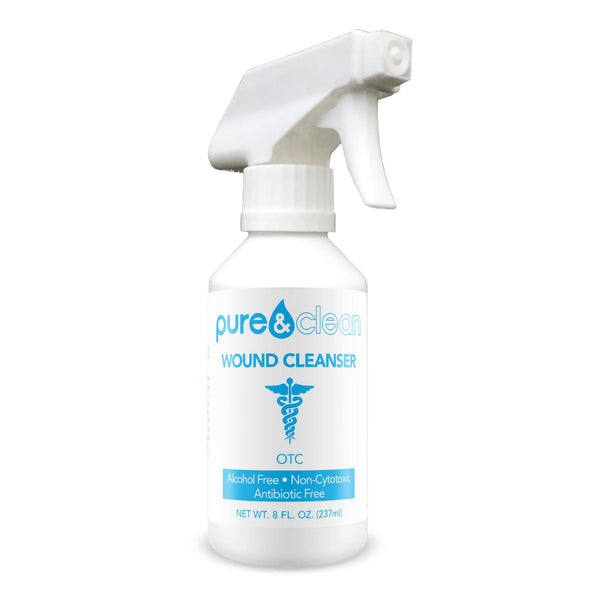 Pure & Clean Wound Cleanser, 8-ounce pump bottle