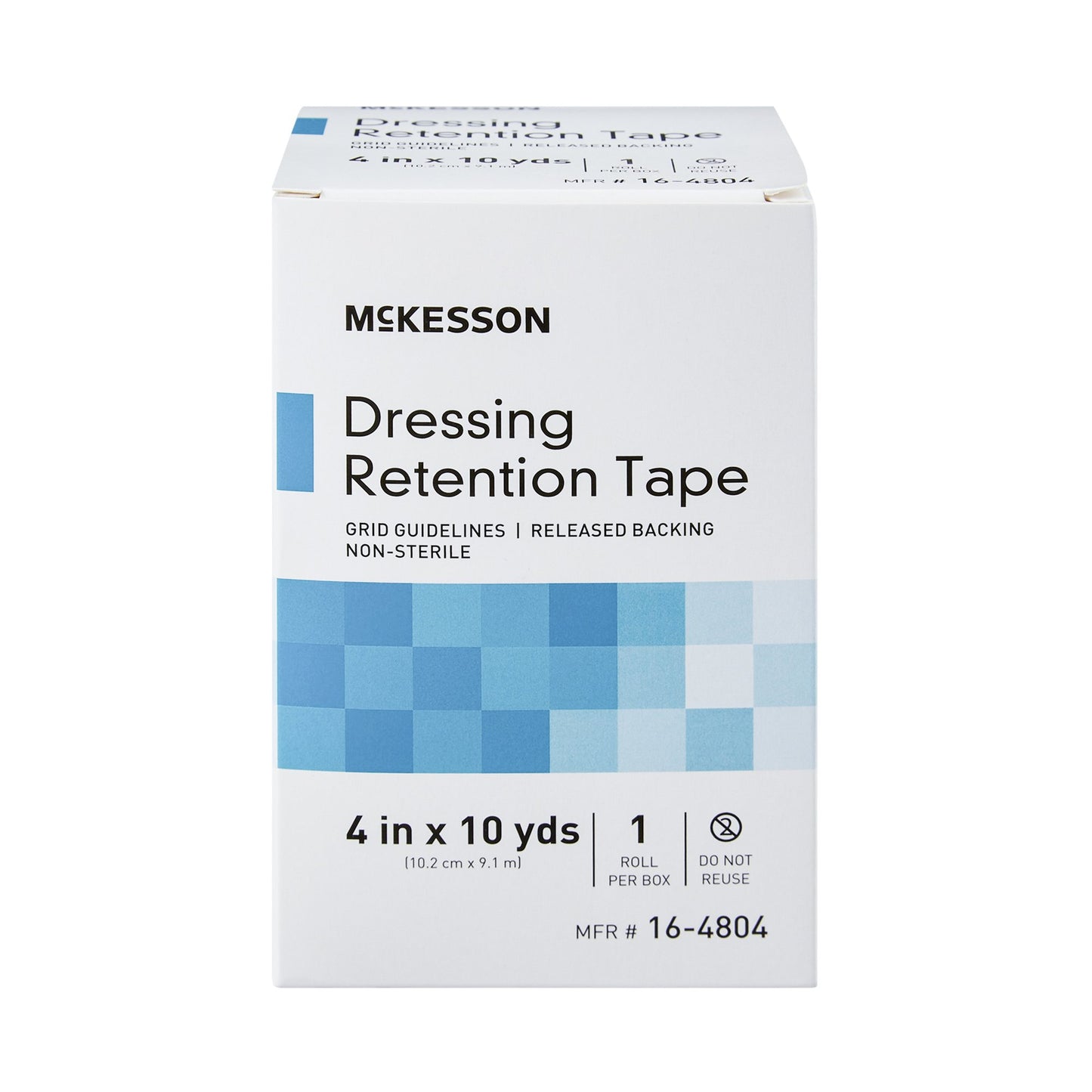 McKesson Nonwoven Fabric Dressing Retention Tape, 4 Inch x 10 Yard