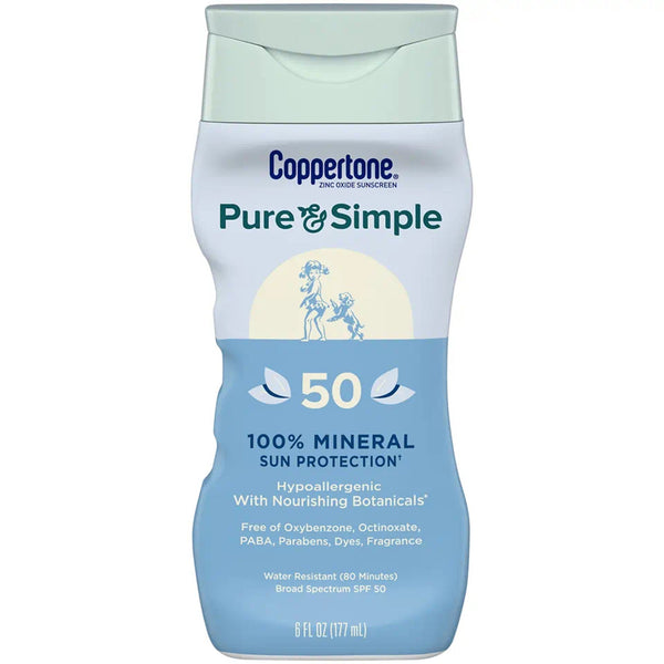 Coppertone® Pure and Simple SPF 50 Mineral Sunscreen Spray, 5 oz.