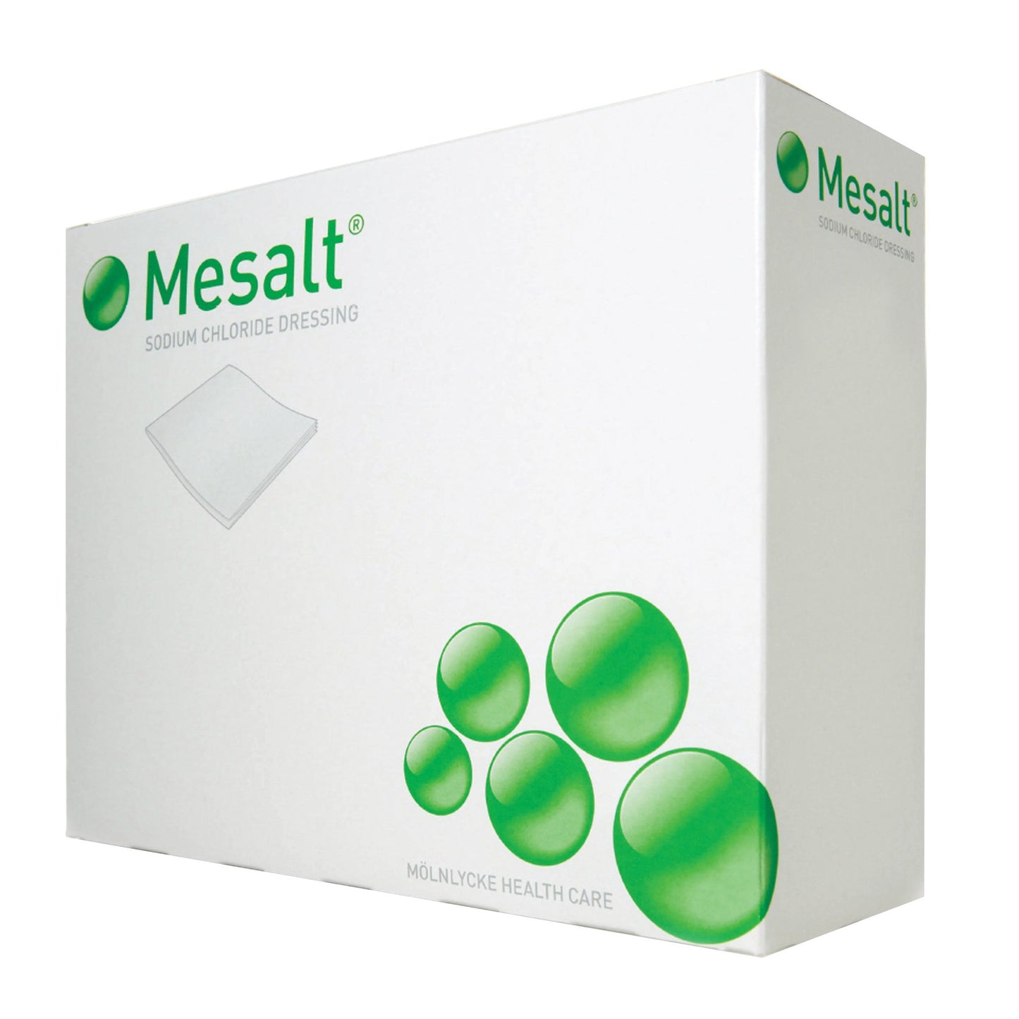 Mesalt® Sodium Chloride Impregnated Dressing, 4 x 4 Inch / 2 x 2 Inch Folded