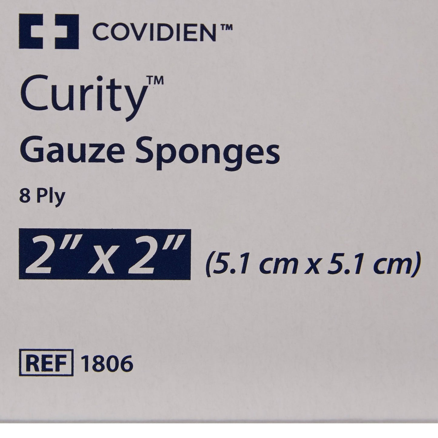 Curity™ Sterile USP Type VII Gauze Sponge, 2 x 2 Inch, 8-Ply