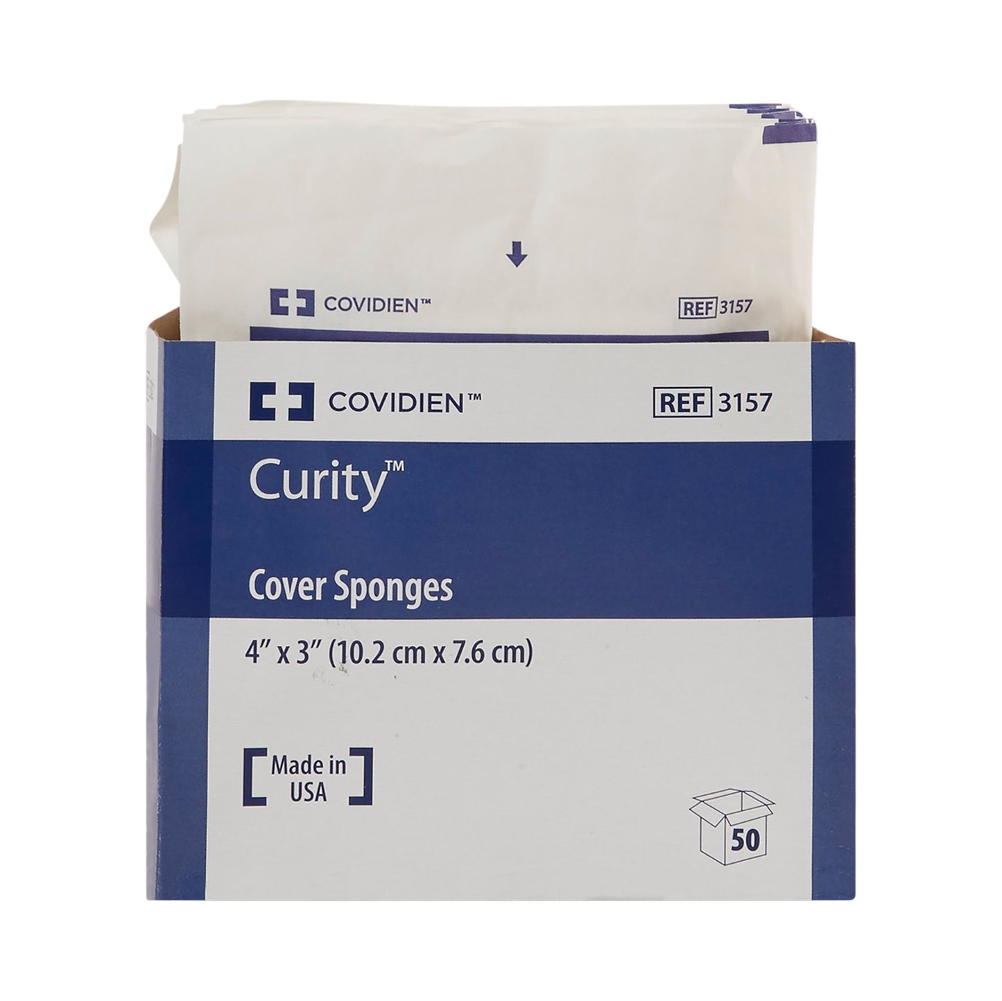 Curity™ Sterile Nonwoven Sponge, 3 x 4 Inch, 4-Ply