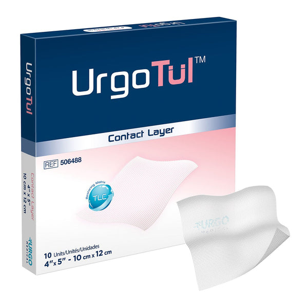 UrgoTul™ Impregnated Contact Layer Dressing, 4 x 5 Inch