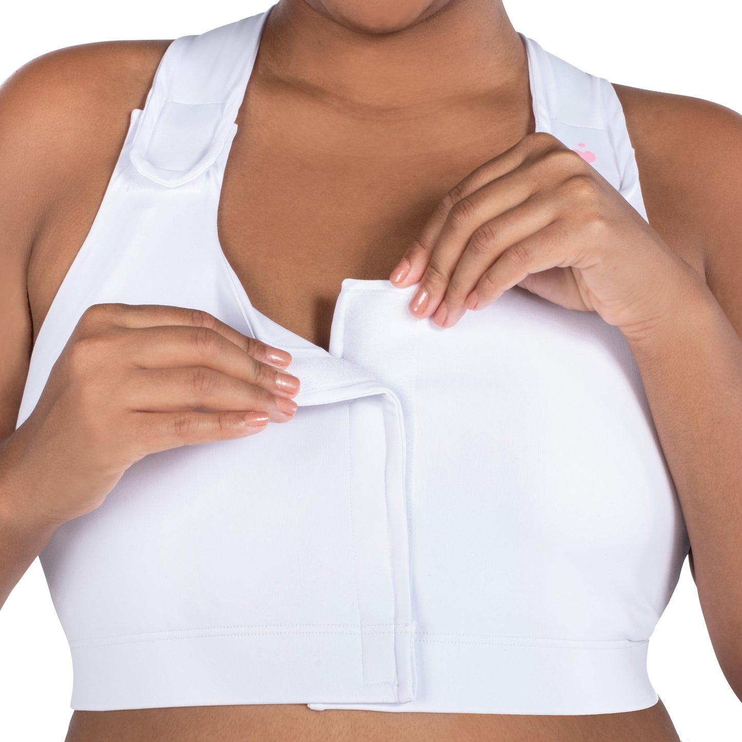 Serena Post Surgical Bra, White, Queen Size