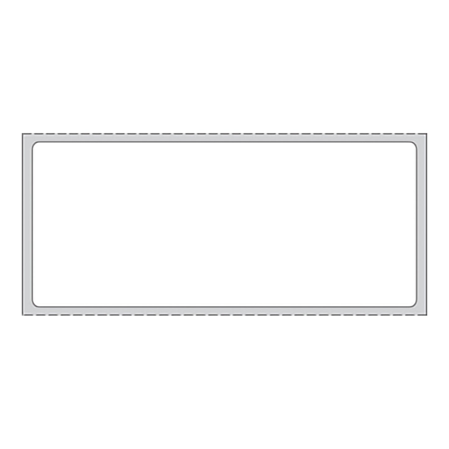 PDC® White Blank Thermal Label, 1-1/2 x 3-1/2 Inch