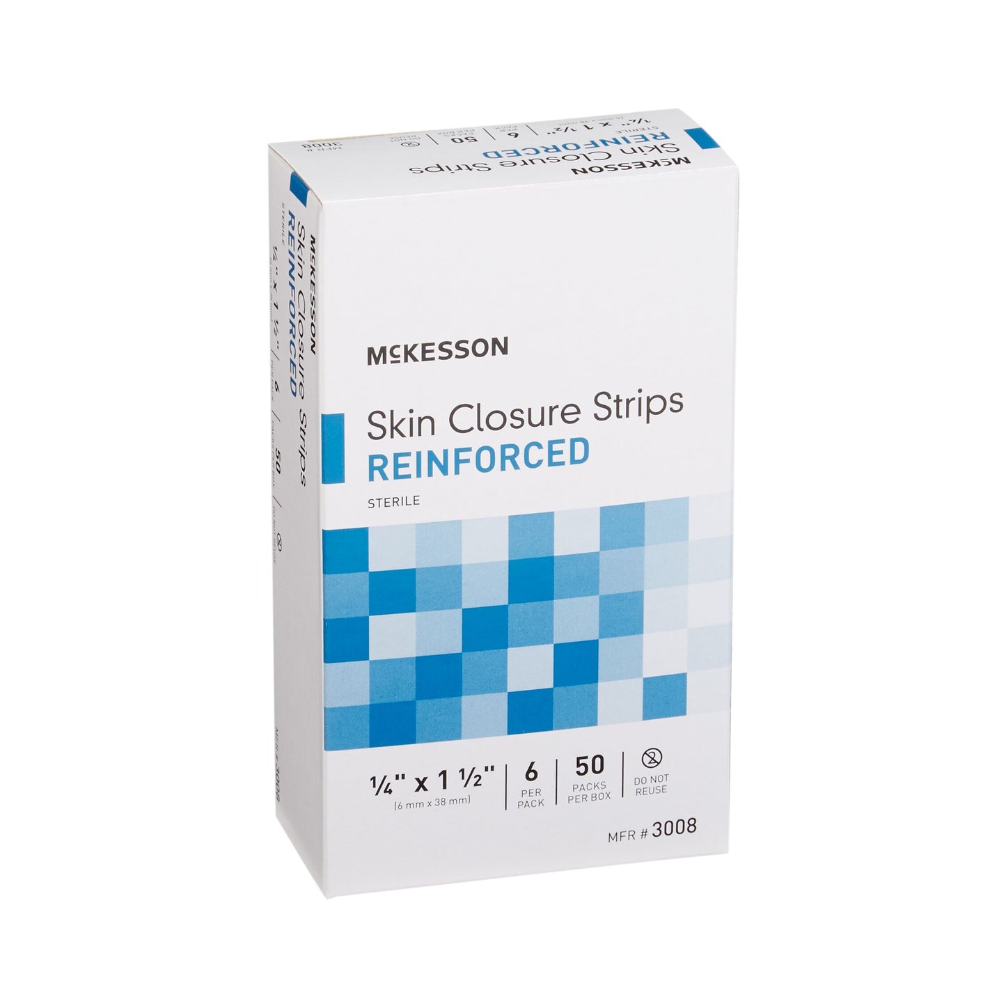 McKesson Skin Closure Reinforced Strip, ¼ X 1½ Inch