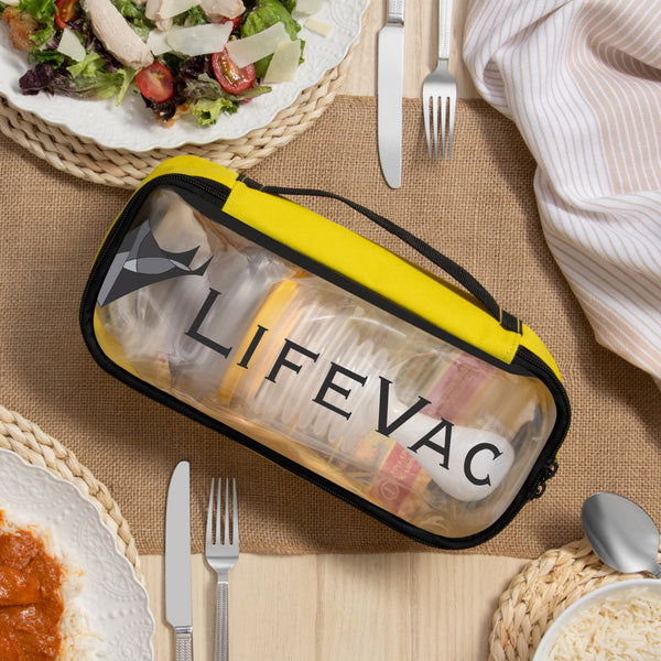 LifeVac Travel Kit – Portable Choking Rescue Device, Travel Bag – Yellow