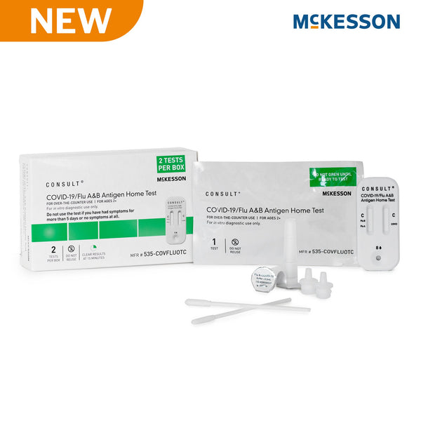 McKesson Consult® COVID-19/Flu A & B Antigen Home Test