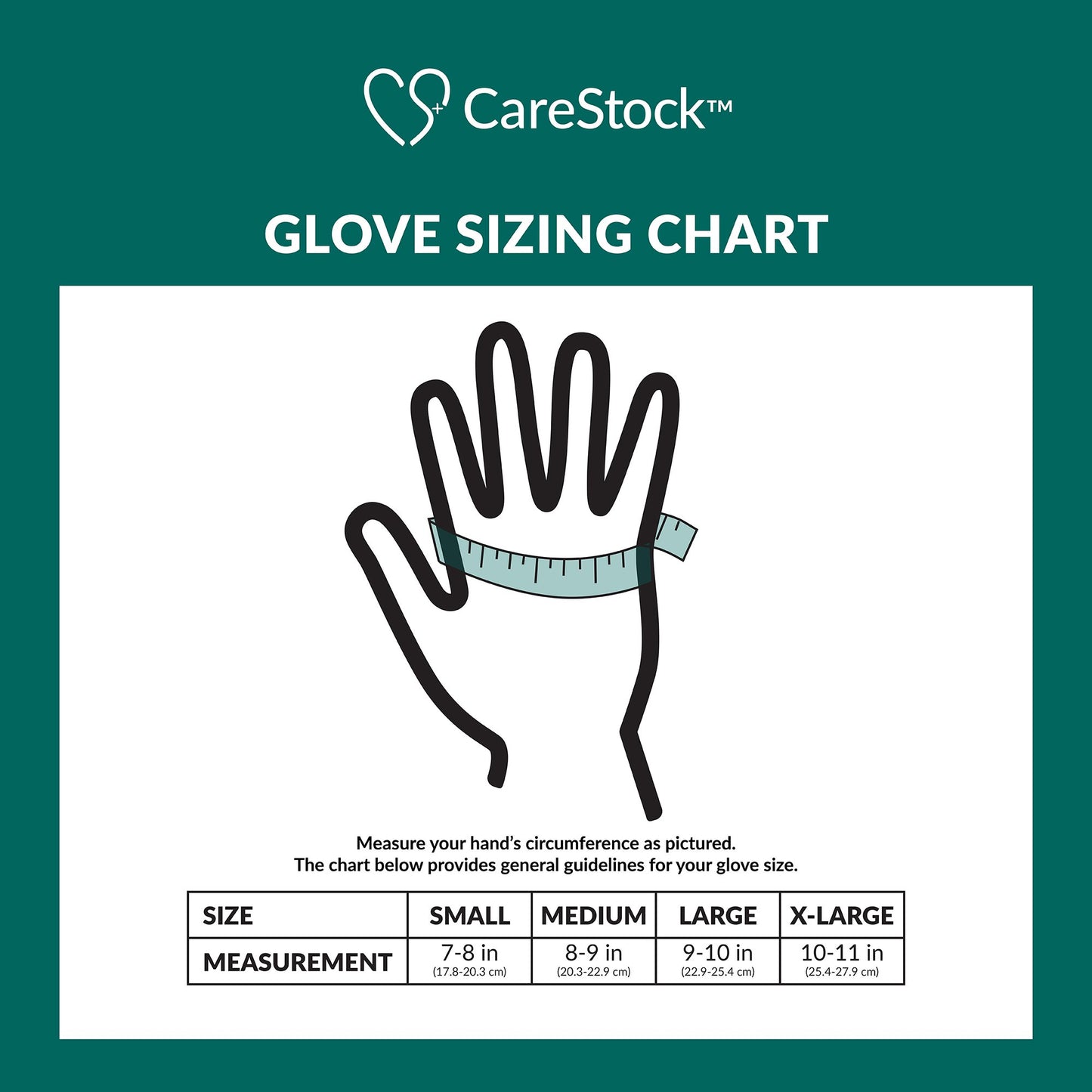 CareStock™ Vinyl Exam Glove, Large, Ivory