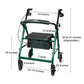 McKesson Folding Aluminum Four-Wheel Rollator, Green