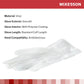 McKesson Confiderm® Vinyl Exam Glove, Large, Clear