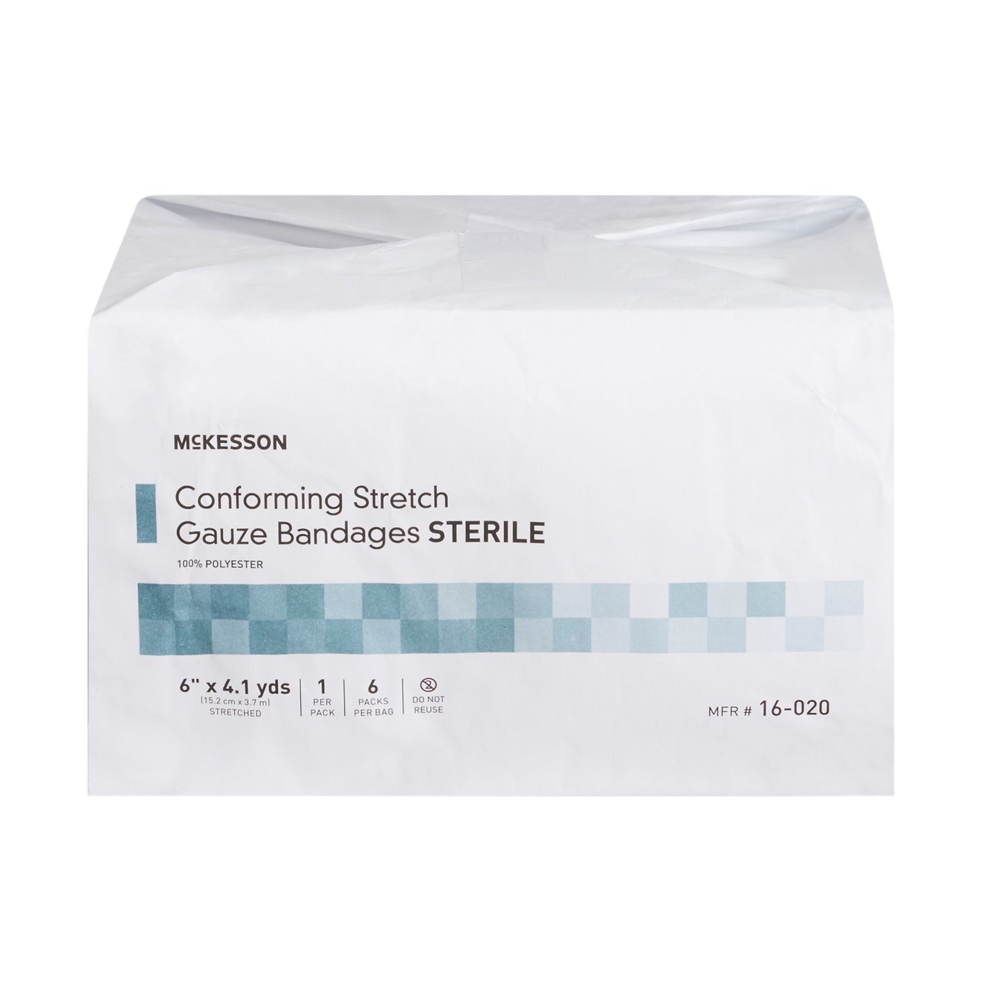 McKesson Sterile Conforming Bandage, 6 Inch x 4-1/10 Yard