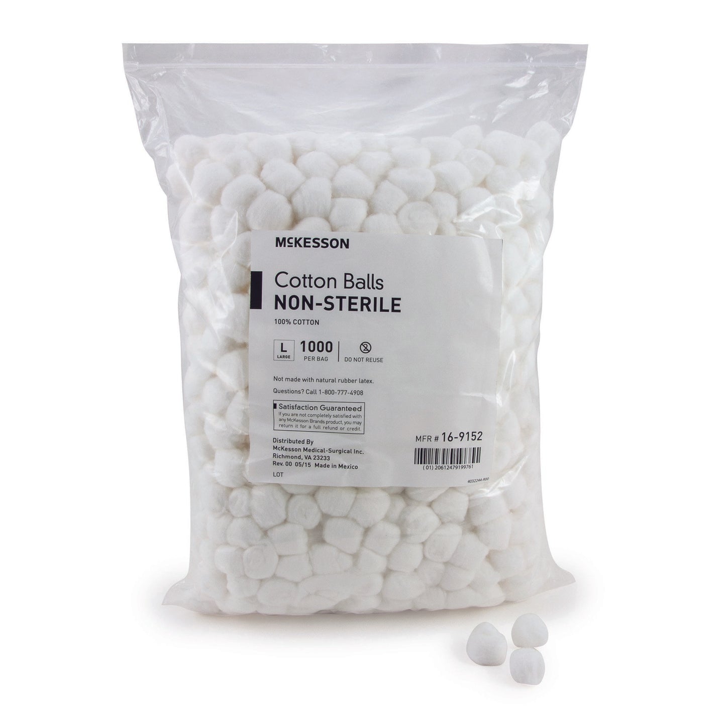 McKesson Nonsterile Cotton Balls, Large