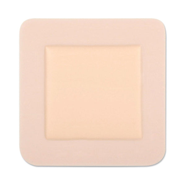 Optifoam® Adhesive with Border Foam Dressing, 4½ x 4½ Inch