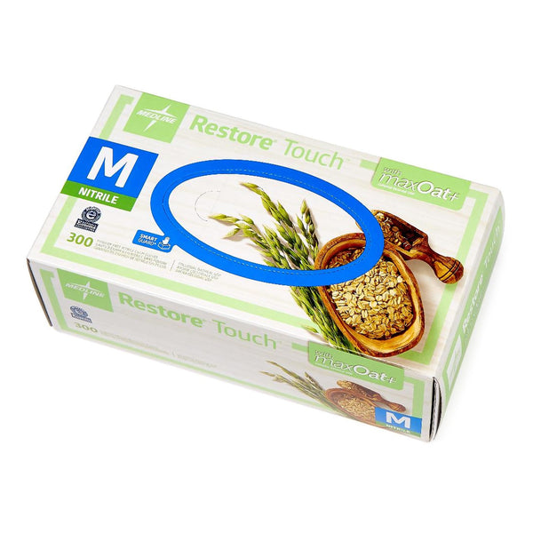 Restore® Touch Nitrile Exam Glove, Green, Medium