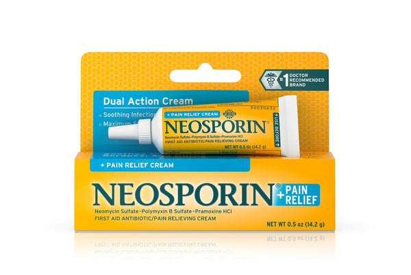 Neosporin® + Pain Relief Cream Maximum Strength, 0.5-ounce tube