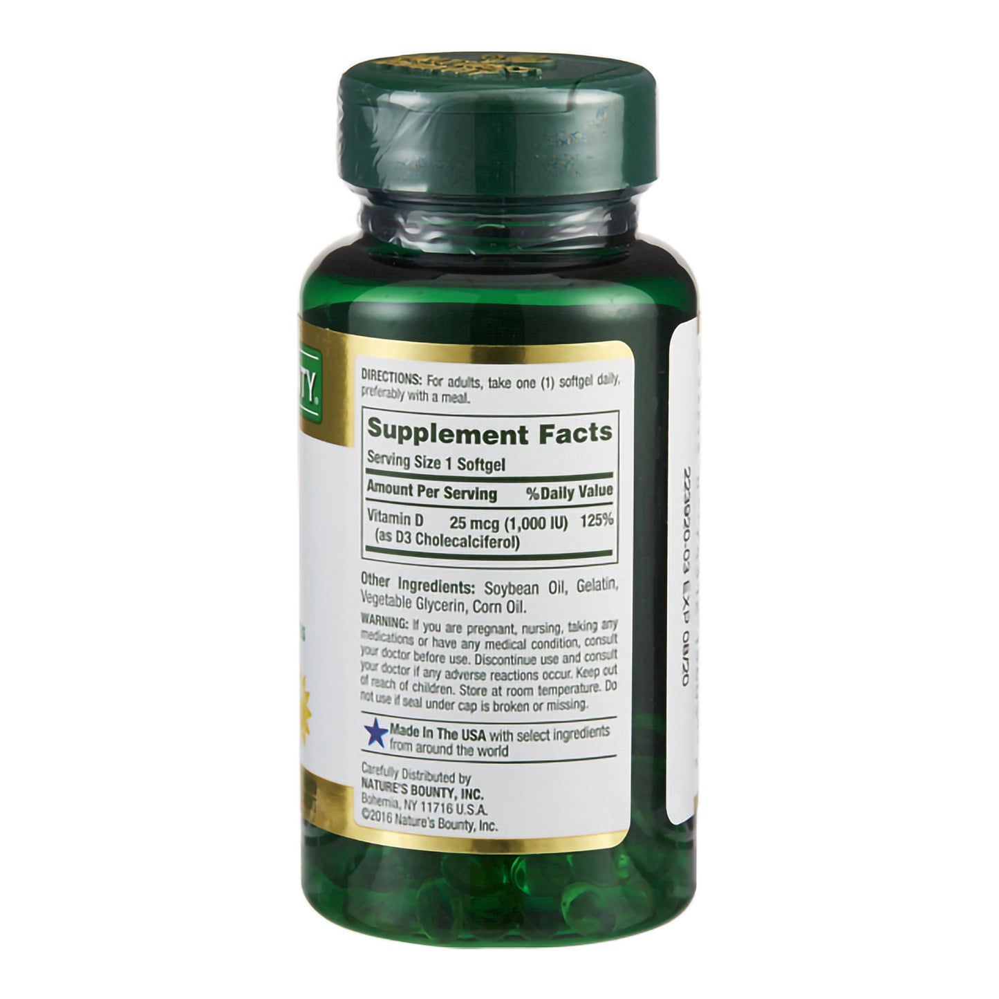 Nature's Bounty® Vitamin D-3 Supplement