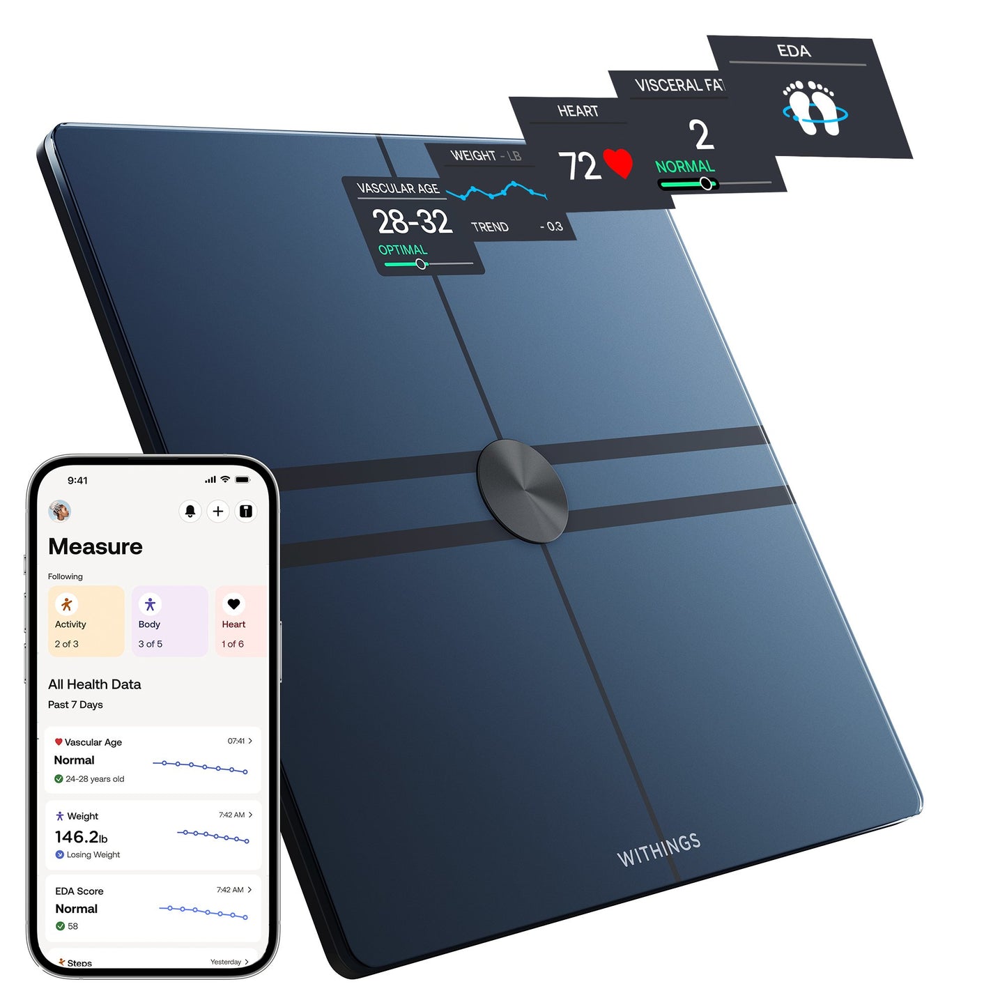 Withings Body Comp Wifi Smart Scale, Black
