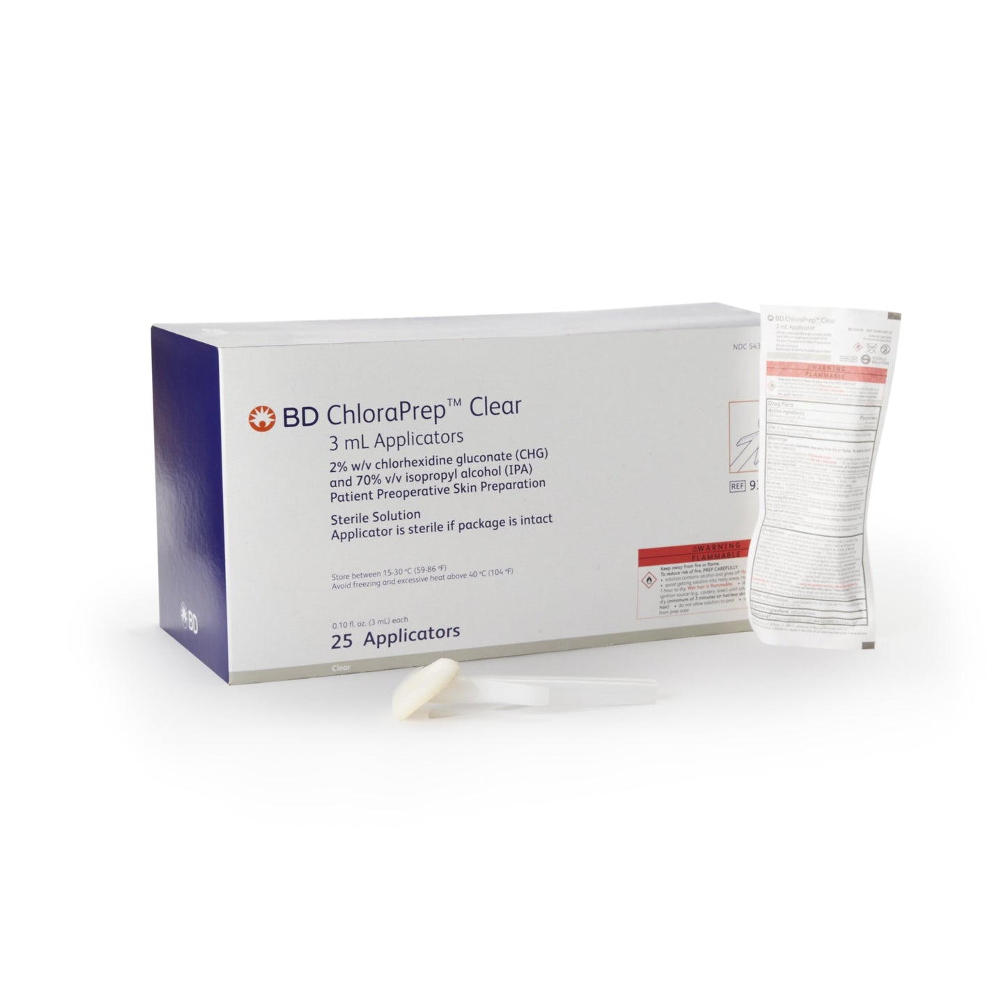 CHLORAPREP NEW LABEL CLR 3ML (25/CT 4CT/CS)